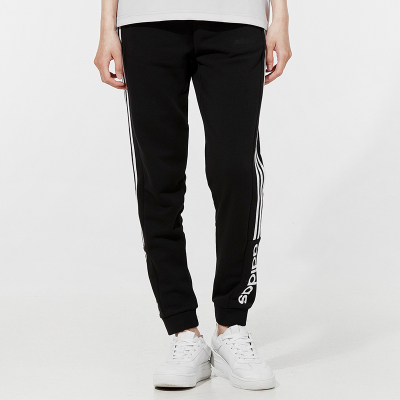 Adidas阿迪达斯NEO女裤2022新款休闲运动裤收口小脚裤长裤HG9048