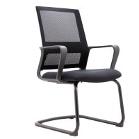 易企采 办公椅会议椅办公室接待椅家用电脑椅弓形椅人体工学椅职员升降网布转椅
