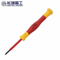 长城 双色VDE绝缘花型精密螺丝批 294115 T15*50mm*12