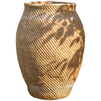 掬涵 特大水泥花盆仿草编套盆创意绿植盆器植物装饰花器花园庭院