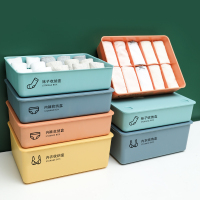 禧天龙内衣收纳盒家用三合一整理盒宿舍储物分格内裤袜子收纳神器