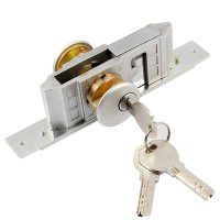 GYS 玻璃门锁肯德基门锁铝合金门框玻璃门锁铝架平头锁203