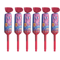 阿尔卑斯草莓味棒棒糖5支装*3美乐笛板口哨糖硬糖儿童零食创意音乐棒棒糖