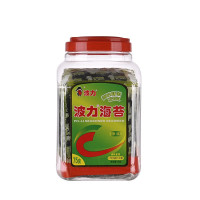 波力海苔75g桶装原味即食海苔紫菜拌饭零食小吃儿童零食1.5g