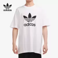 Adidas/阿迪达斯2022夏季男子三叶草休闲运动短袖T恤