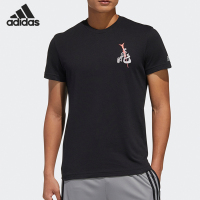 Adidas/阿迪达斯2022夏季新款男子轻便舒适圆领短袖T恤