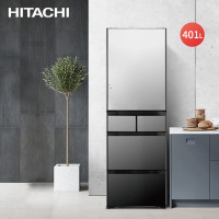 Hitachi日立401L日本原装进口真空保鲜水晶玻璃面板冰箱R-XG420KC(X)