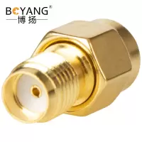 博扬 高频射频同轴转接器50欧 SMA公转SMA母转换器 SMA型转接头 1个装 BY-SMA-JK
