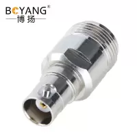 博扬 高频RF射频转接头50欧 N母转BNC母转换器 N母/BNC母同轴转接器1个装 BY-N/BNC-KK