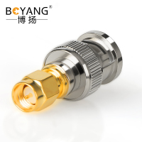 博扬 高频射频同轴转接器50欧 SMA公转BNC公转换器 SMA公/BNC公转接头 1个装 BY-SMA/BNC-JJ