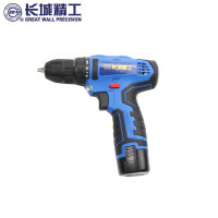 长城精工手电钻套装 12V双速锂电钻手枪钻冲击钻 730000*1