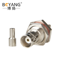 博扬 高频射频同轴器 BNC母头SFF50-1.5/RG316/RG174线压接式1个装 BY-BNC-C-KY-1.5