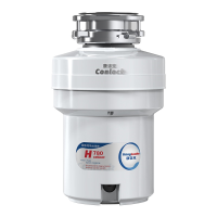 康洛克H780家用食物垃圾处理器厨房厨余粉碎机洗碗机可连接无线开关750W