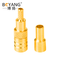 博扬 高频射频同轴器 SMB母头 SFF50-1.5/RG316/RG174线压接式 10个装 BY-SMB-K-1.5