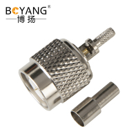 博扬 高频射频同轴器 TNC公头SFF50-1.5/RG316/RG174线压接式 1个装 BY-TNC-C-J-1.5