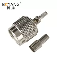 博扬 高频射频同轴器 TNC公头SFF50-1.5/RG316/RG174线压接式 1个装 BY-TNC-C-J-1.5