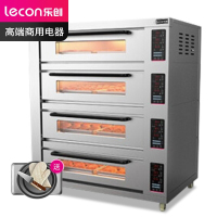 乐创(lecon)烤箱商用大型电烤箱四层八盘蛋糕面包披萨烘炉双层烤炉大容量家用烤炉380V WL-010-12J