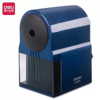 得力(deli)71163削笔器 自动进笔削笔机 5档笔尖粗细可调节卷笔刀 可削彩铅转笔刀 可自动排除断芯 蓝色