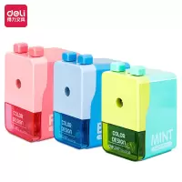 得力(deli)0739削笔器 靓彩学生手摇削笔机/铅笔削笔器/转笔刀 颜色随机 0739