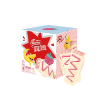 雀巢(Nestle)脆脆鲨休闲零食小闪充水果威化饼干草莓味123g*3盒办公室下午茶点心儿童零食