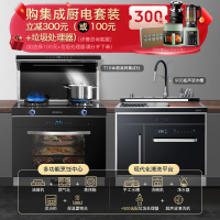 志高(CHIGO)JJZY-T16体感蒸烤消一体集成灶液化气+900MM超声波清洗集成水槽13件套洗碗机集成厨电套装