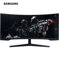 三星(SAMSUNG)34英寸 WQHD 带鱼屏 1000R超曲面 165Hz HDR Free-sync 玄龙骑士 电竞显示器(C34G55TWWC)