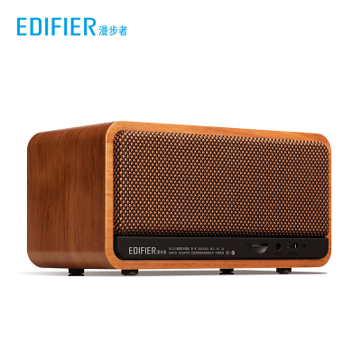 EDIFIER/漫步者 M230蓝牙音箱迷你便捷式无线低音响复古台式木质小音响桌面家用环绕户外高音质