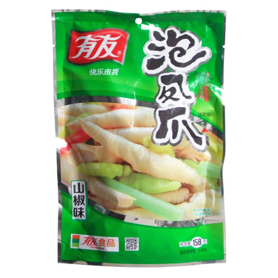 有友 泡凤爪鸡爪山椒味 158g*2袋正宗重庆味道 特产零食小吃休闲食品