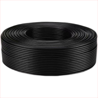 未易 视频线SYV75-3-5铜芯铜网摄像头连接线同轴模拟国标无氧铜监控线 75-5 128编铜芯铝网45米