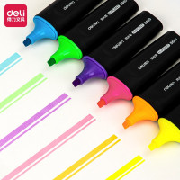 得力(deli)S600斧头荧光笔重点醒目标记笔/支(BY)
