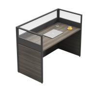 易企采 单人位不含柜椅1240*620*110mm 职员办公桌椅 现代工位 员工桌屏风 卡位卡座