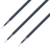 得力(deli)S758台笔专用笔芯0.5mm弹簧头(黑)(12盒 240支)