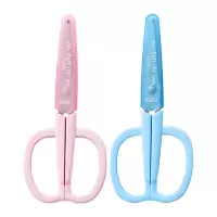 得力(deli) 6060学生卡通剪刀(混)(把) (12把一组)