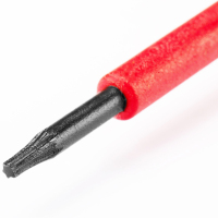 世达(SATA)VDE双色柄绝缘花型精密螺丝批T15*50mm(SA63904)