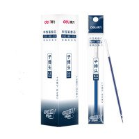 得力(deli)S760子弹头中性笔芯0.5mm(墨蓝)20支/盒*4盒