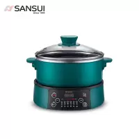 山水(SANSUI) SHG-3018 智能分体电火锅 微电脑电火锅 绿色