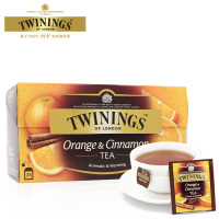 Twinings川宁英国进口红茶柑桔肉桂25片装*2盒红茶包 袋泡茶清香