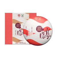 大益 甜醇 熟茶(1901批次)普洱茶熟茶300g普洱熟茶2019年云南茶叶勐海茶厂饼茶