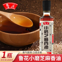 鲁花纯香油芝麻物理压榨一级食用凉拌火锅香油调味品 小磨芝麻香油260ml*24瓶