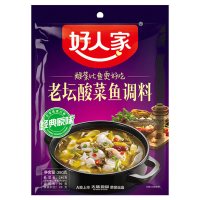 好人家 酸菜鱼调料390g*2袋经典原味底料个人家庭聚会晚餐调料一料多用方便酱料