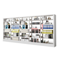 绵冠MIANGUNA办公家具钢制书架学校图书馆书店书籍室阅览室书架书柜资料架柜一列五组