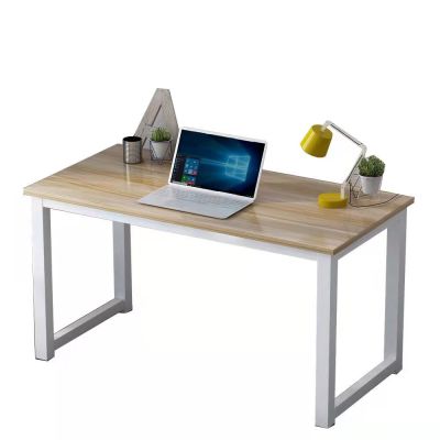 易企采 120*60MM简易电脑桌钢木书桌时尚简约办公桌台式家用写字台
