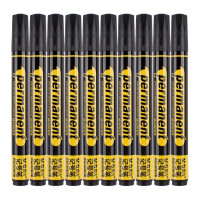 晨光单头流通型记号笔APM26102蓝 10支装