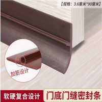 门底密封条挡风条棕色款宽3.6cm长90厘米3M型背胶软门底