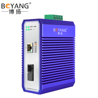 博扬(BOYANG)BY-GG813A/B 工业级千兆单模单纤光纤收发器 光电转换器 SC接口 25公里外置电源