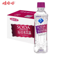 娃哈哈无汽苏打水饮品350ml*12瓶蓝色(无味) (5箱)新