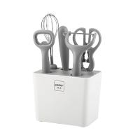 博堡(BOBER) BDY-CB618B 厨宝工具六件套厨房 削皮刀多功能剪刀打蛋器水果刀开瓶器多功能六件套