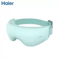 海尔(Haier)眼部按摩仪护眼仪眼睛按摩仪 眼部热敷眼罩按摩器气压热敷HTJ-E01L薄荷绿