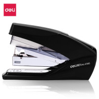 得力(deli) 0368 省力型订书机订书器 单指轻松装订 办公用品文具黑色