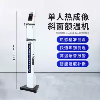 工霸 测温仪一体机立式门口全自动人脸快速检测温度枪[斜面款]1台